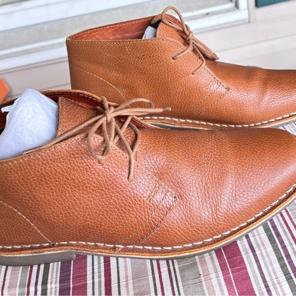Red Tape Desert Boots In Brown Leather - Picture 6 of 11